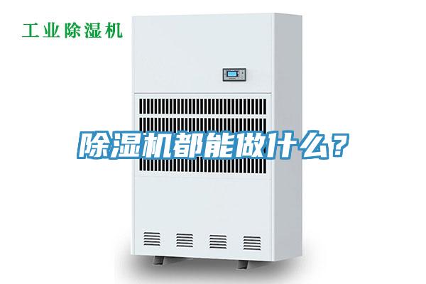 除濕機都能做什么?