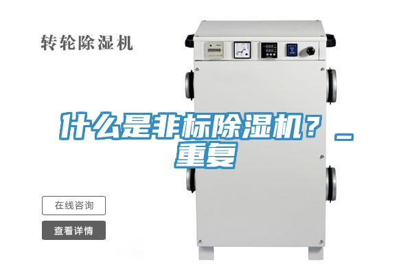 什么是非標除濕機？_重復